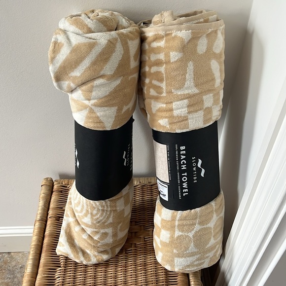 Free People x Slowtide Oversized Beach Towel, Set of 2, NWT - Picture 13 of 15